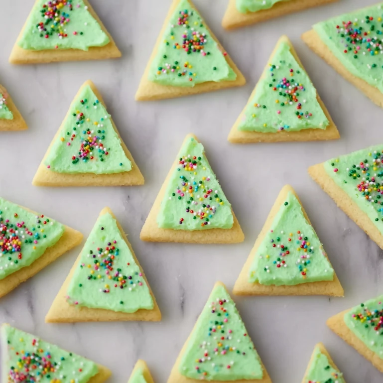 Christmas Tree Sugar Cookie Bars