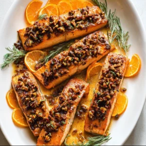 Maple Pecan Glazed Salmon – Dairy Free!