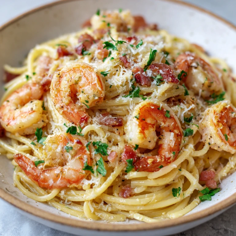 Shrimp Carbonara