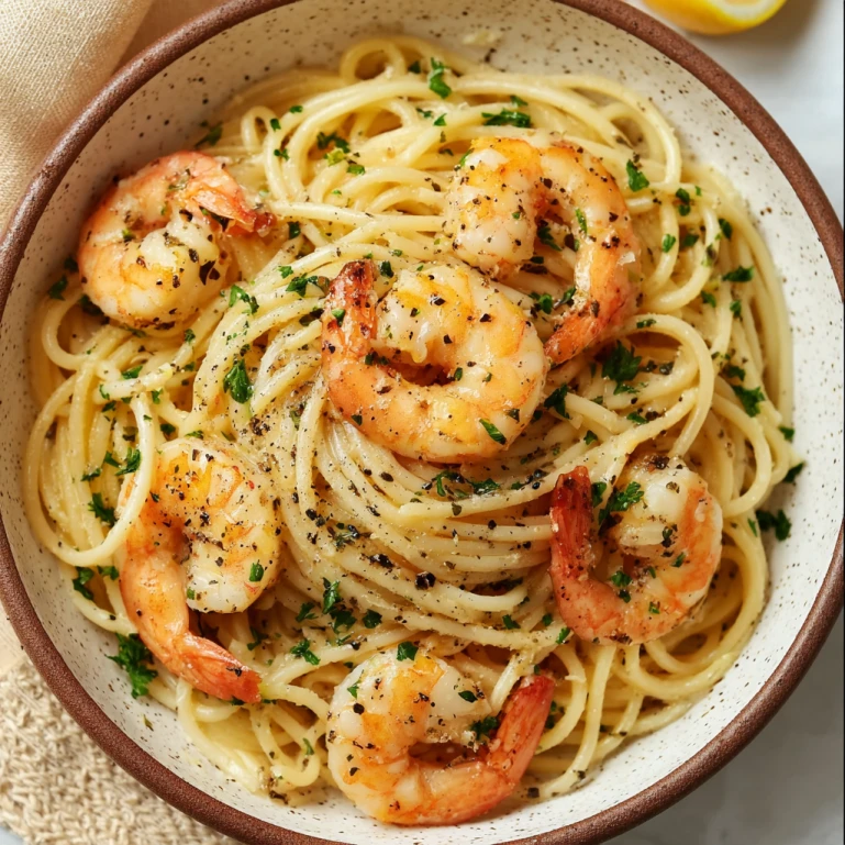 Garlic Butter Shrimp Pasta
