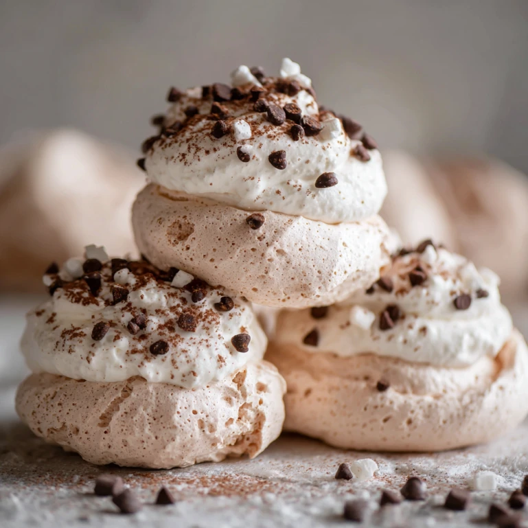 Hot Cocoa Meringue Cookies