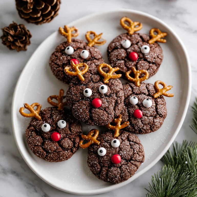 Rudolph Reindeer Cake Mix Cookies