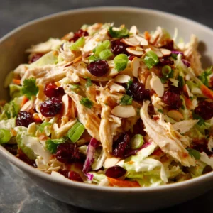Asian Chicken Cranberry Salad: End Sad Lunch in 15 Min