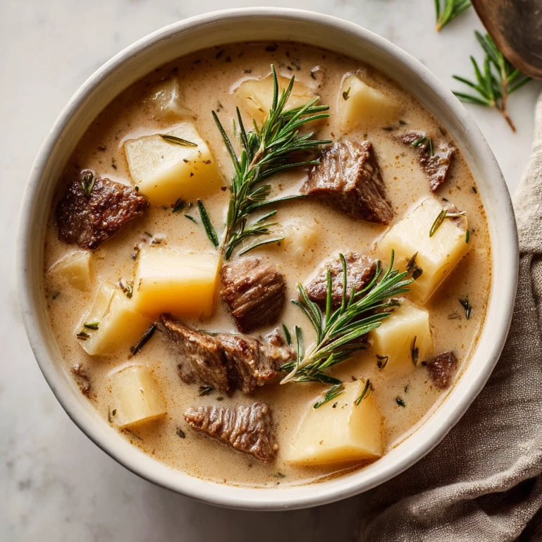 Creamy Steak & Potato Soup