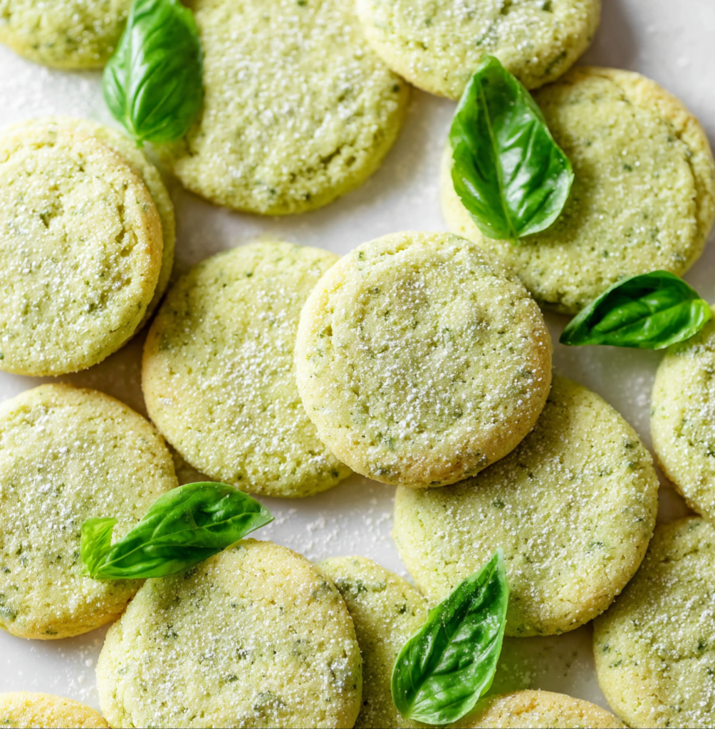 Lemon Basil Butter Cookies