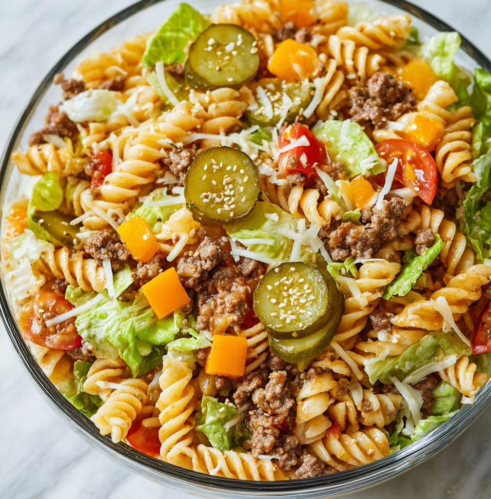 Big Mac Pasta Salad