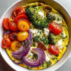 High-Protein Veggie Bake with Cottage Cheese