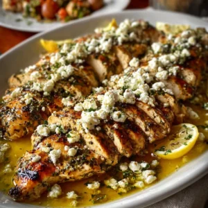 Greek Chicken with Lemon and Feta