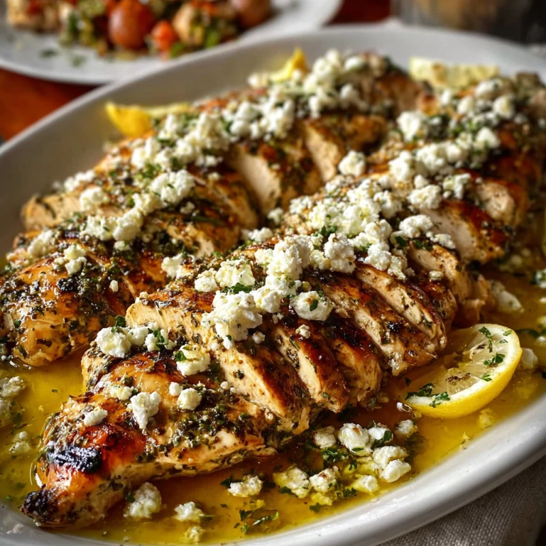 Greek Chicken with Lemon and Feta