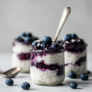 Blueberry Cheesecake Overnight Oats