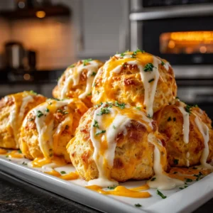 Cheesy Buffalo Ranch Chicken Bombs