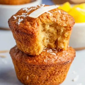 Cottage Cheese Pineapple & Coconut Muffins