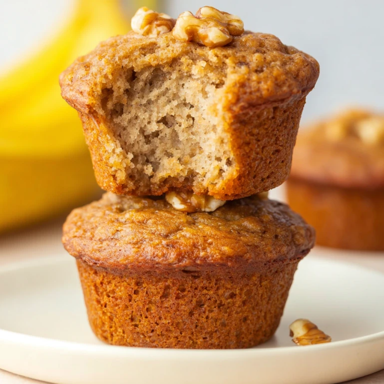 Banana Cottage Cheese Muffins