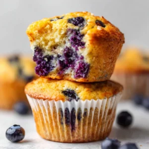Cottage Cheese Blueberry Muffins