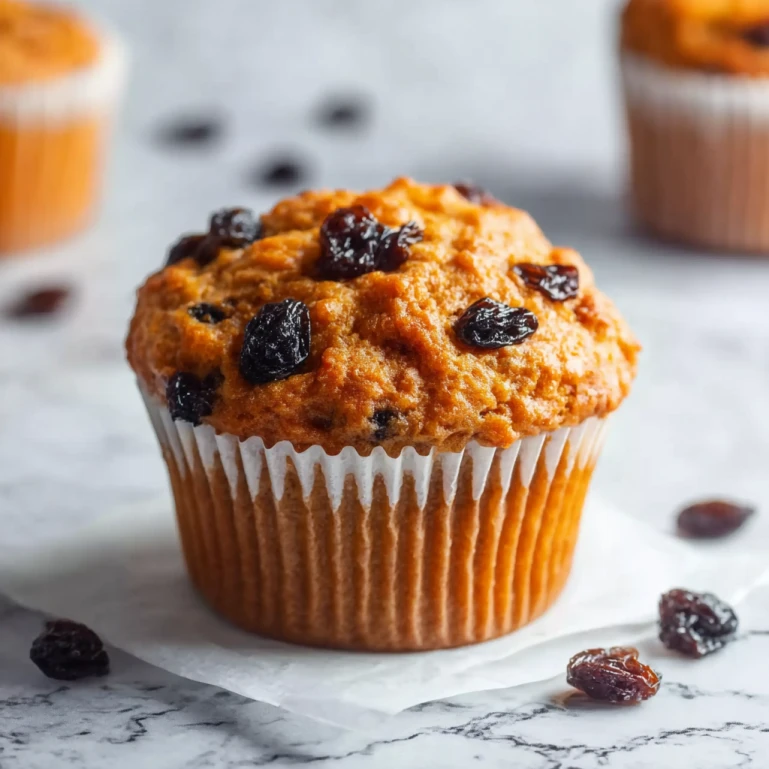 Carrot and Raisin Cottage Cheese Muffins