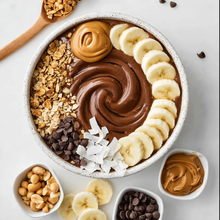 Chocolate Peanut Butter Smoothie Bowl