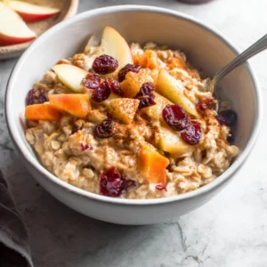 10-Minute Apple Carrot Oatmeal