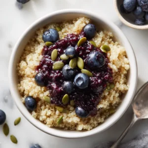Healthy Blueberry Quinoa Breakfast Bake