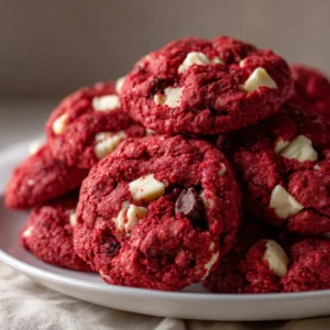 Red Velvet Cake Mix Cookies