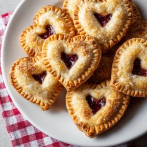 Heart-Shaped Strawberry Hand Pies