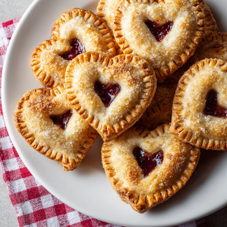 Heart-Shaped Strawberry Hand Pies