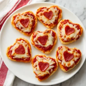 Heart-Shaped Mini Pizzas