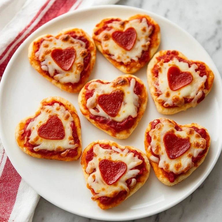 Heart-Shaped Mini Pizzas