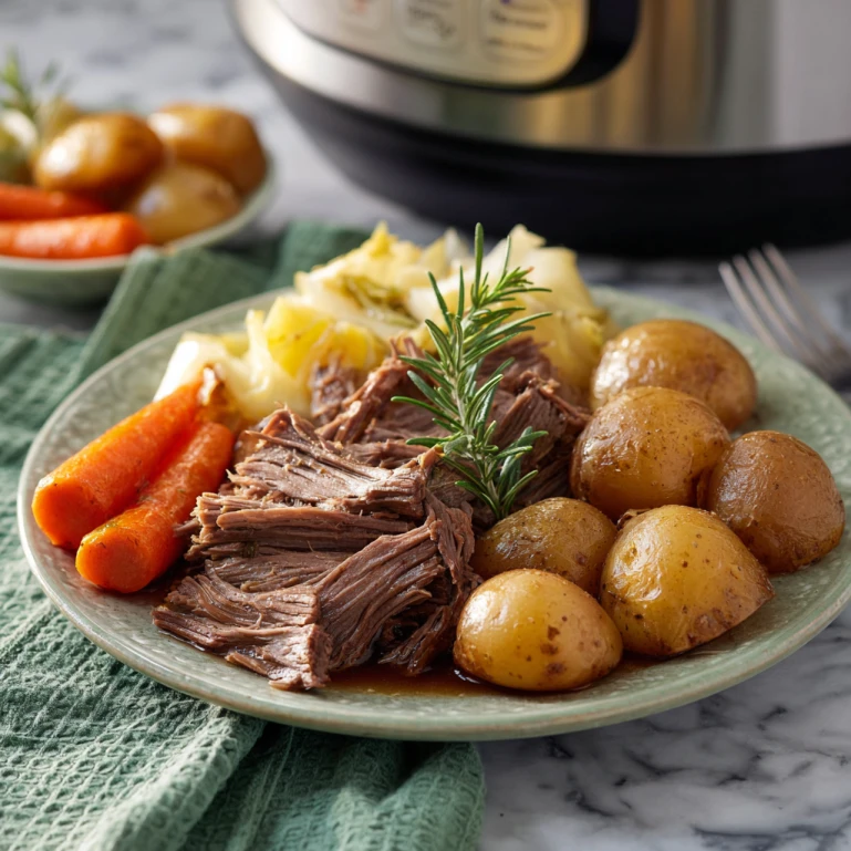 Crockpot Rump Roast with Root Vegetables