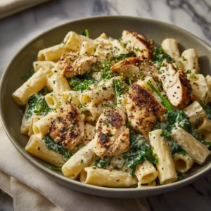 Healthy Garlic Parmesan Chicken Pasta