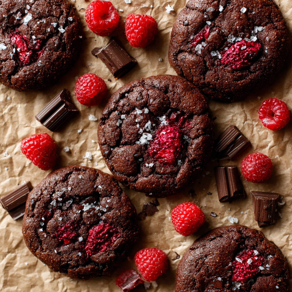Chocolate Raspberry Cookies