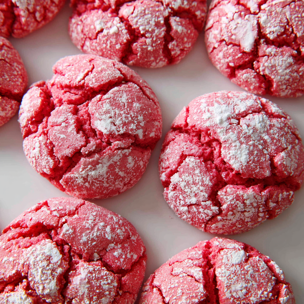 Valentine’s Day Crinkle Cookies