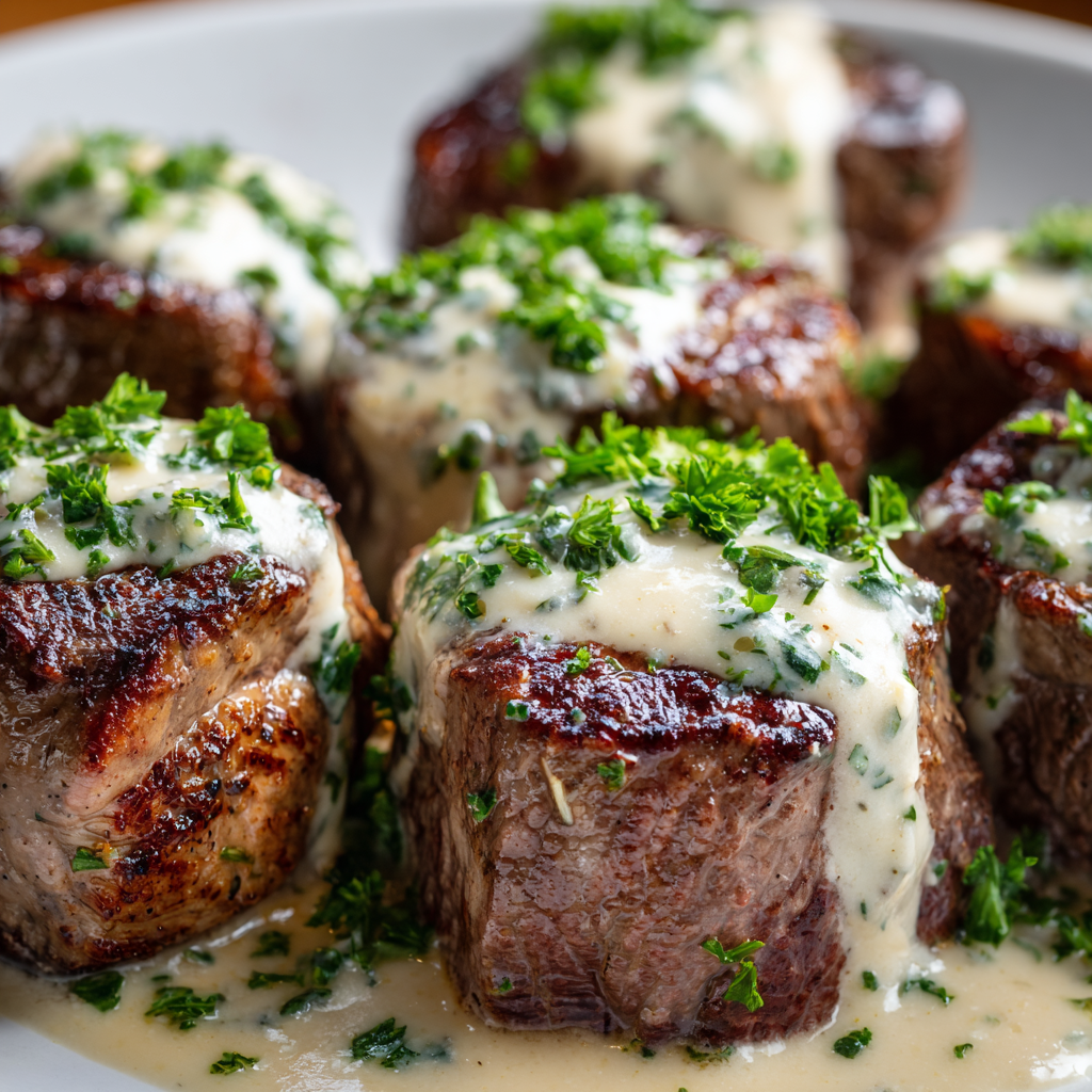 Tender Steak Bites in Garlic Butter