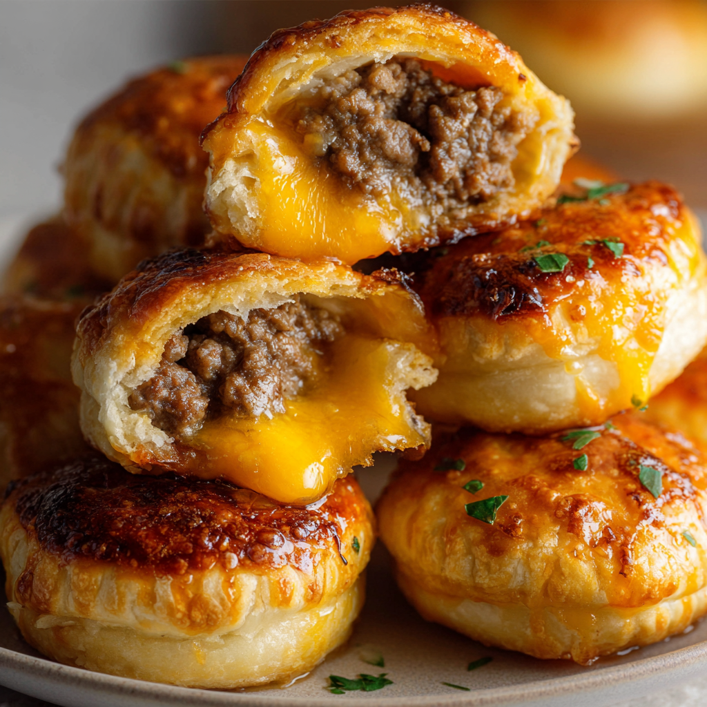 Garlic Parmesan Cheeseburger Bombs