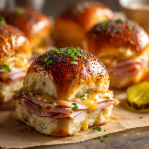 Pickle-Garlic Butter Cuban Inspired Pull-Apart Sliders