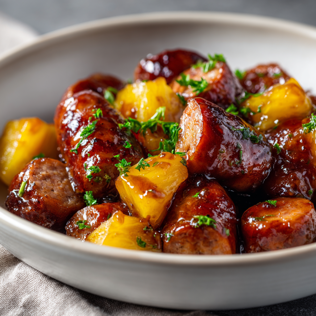 Pineapple Brown Sugar Mississippi Lil’ Smokies Bites