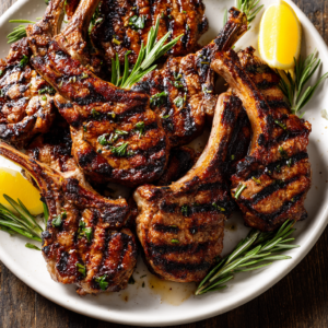 Honey Garlic Grilled Lamb Chops
