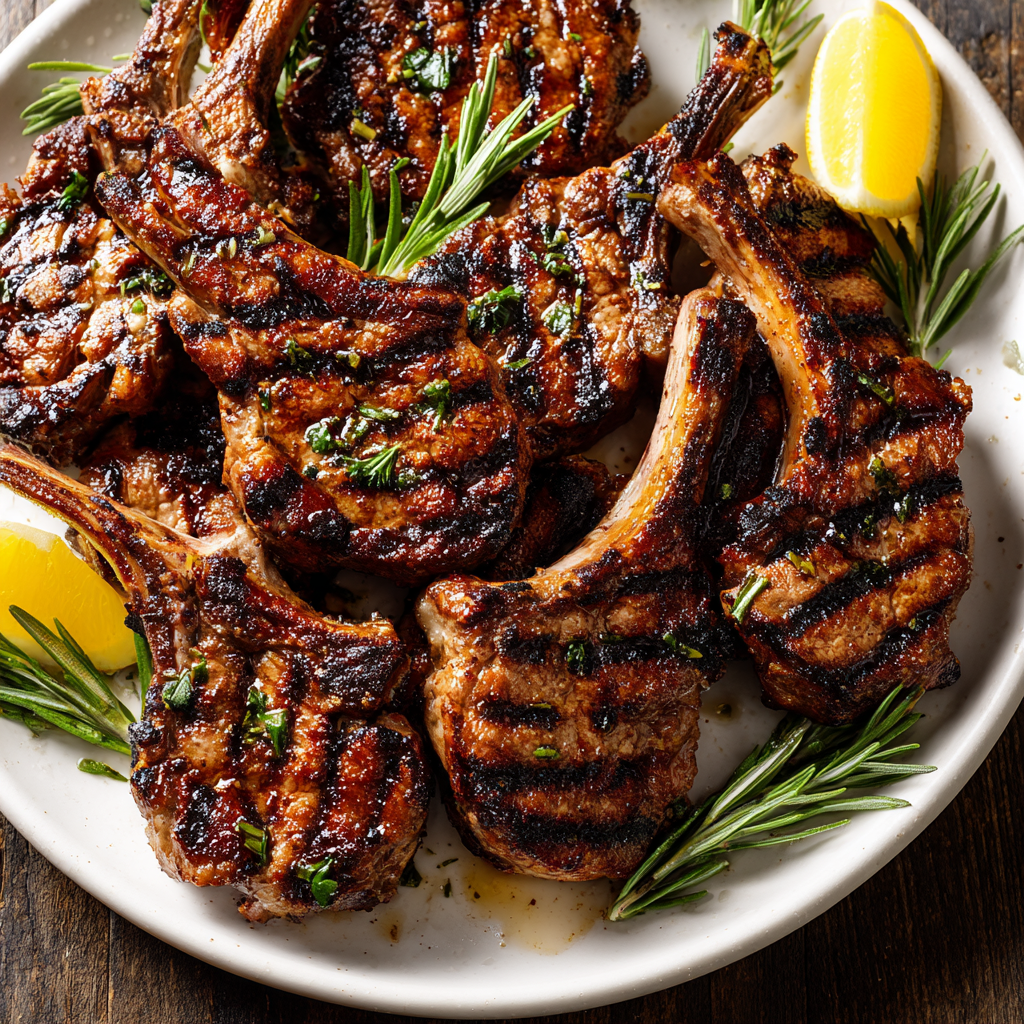 Honey Garlic Grilled Lamb Chops