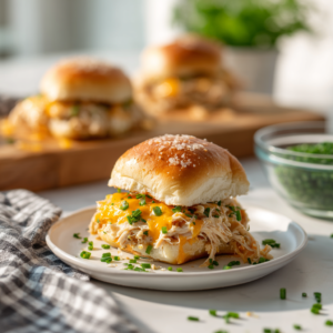Crack Chicken Sliders on Hawaiian Rolls