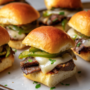 philly cheesesteak sliders