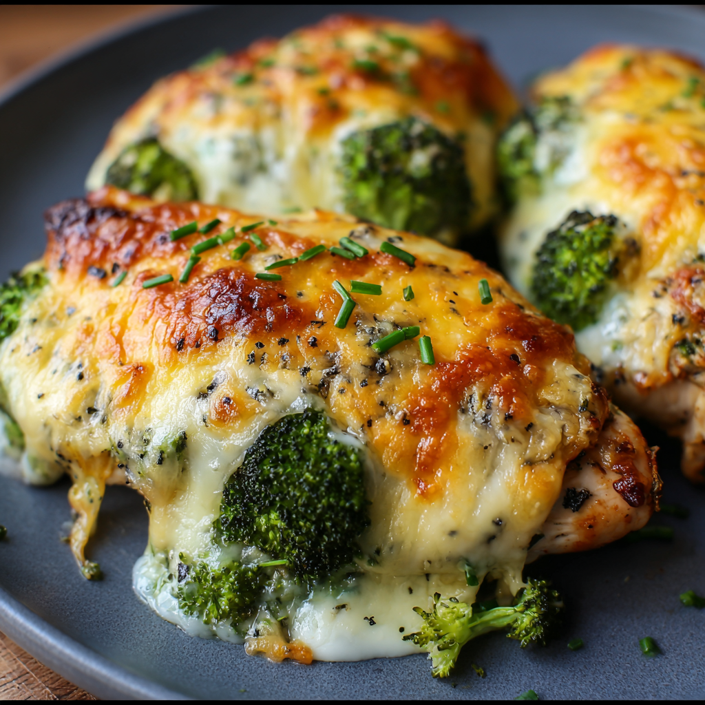 Broccoli Cheese Stuffed Chicken Breast