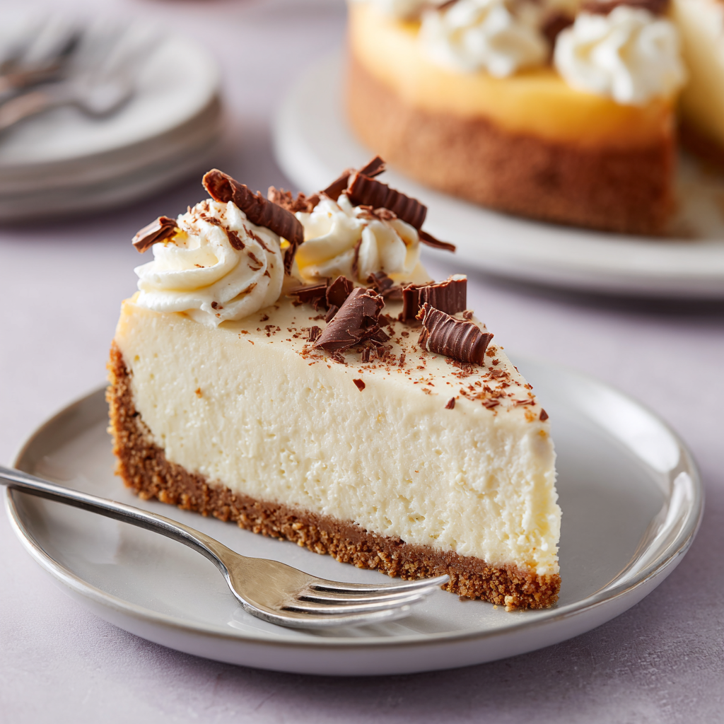 Creamy White Chocolate Cheesecake