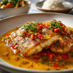 creamy creole red snapper