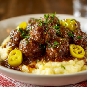Crockpot Mississippi Meatballs
