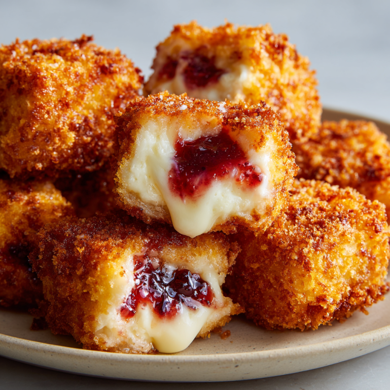 Strawberry Crunch Cheesecake Bites