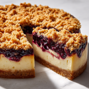 Blueberry Crumble Cheesecake
