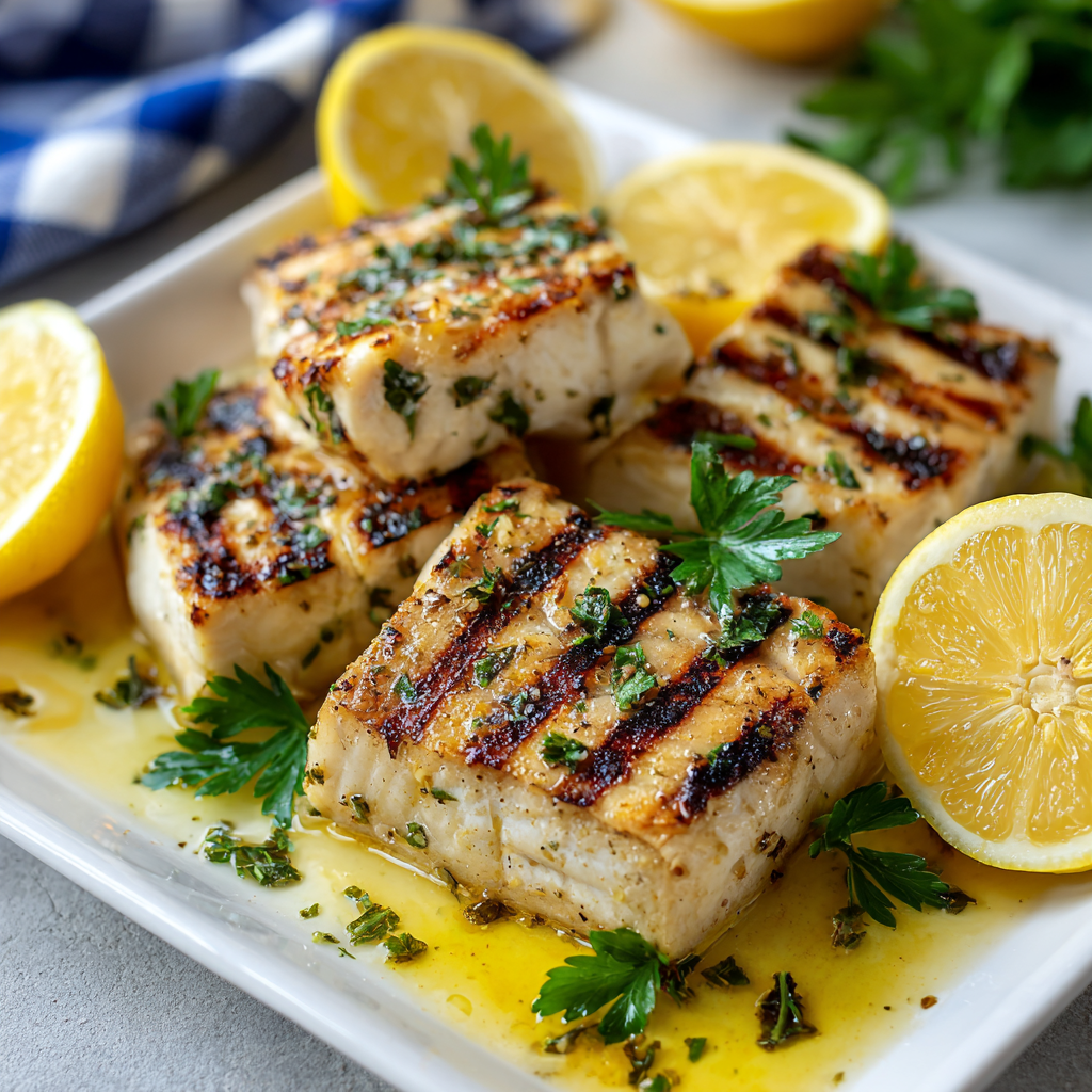Savory Grilled Swordfish Steaks