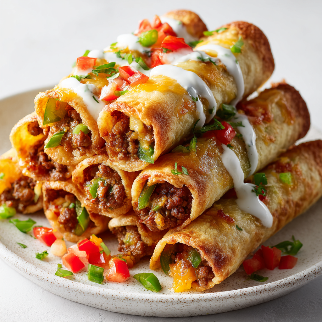 Baked Breakfast Taquitos