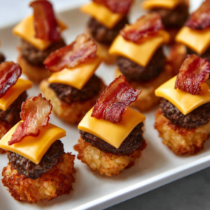 Mini Bacon Cheeseburger Bites