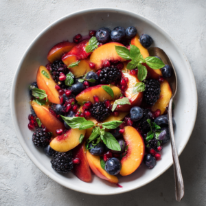 Summer Peach Fruit Salad