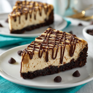 Brownie Bottom Peanut Butter Cheesecake